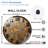 Vintage Industrial Style Wall Clock Home Decor Art - 12'' Modern Glass Wall Clock