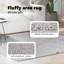 Rug Grey Polypropylene 120 X 120 Cm Non-Slip Area Rug Square-2089681017
