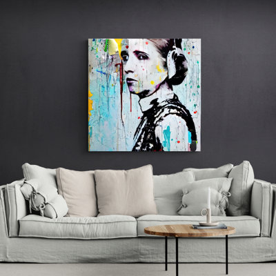 «Pricess Leia Nine» par Stephen Chambers, impression sur toile tendue