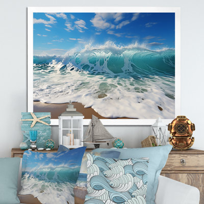 " Turquoise Power Of Ocean Wave "