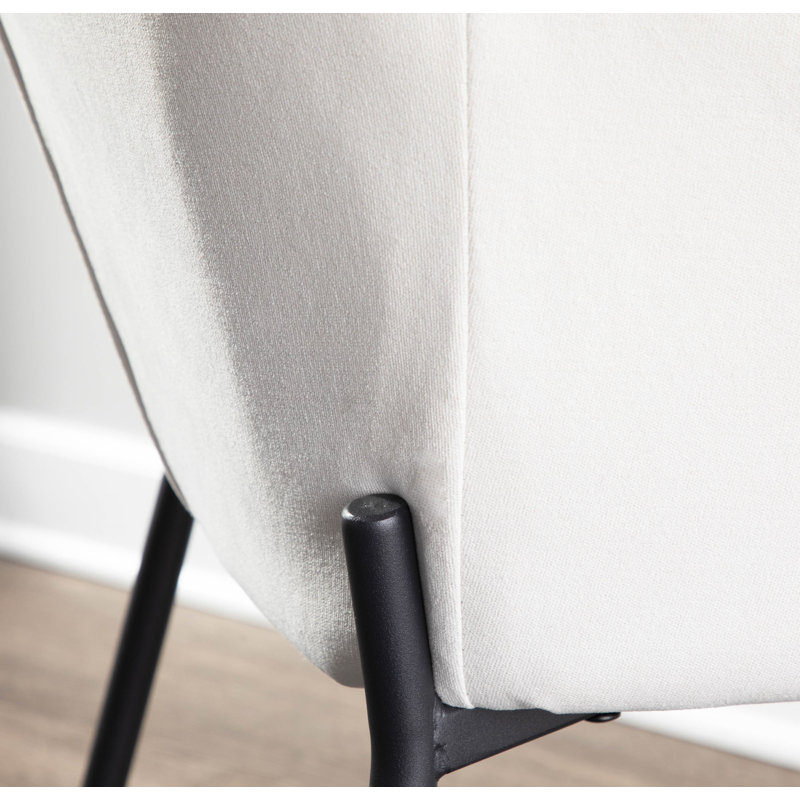 Inarah 18.5'' H Upholstered Armchair, Cream