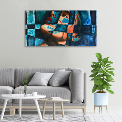 Woman Abstraction - Wrapped Canvas Print