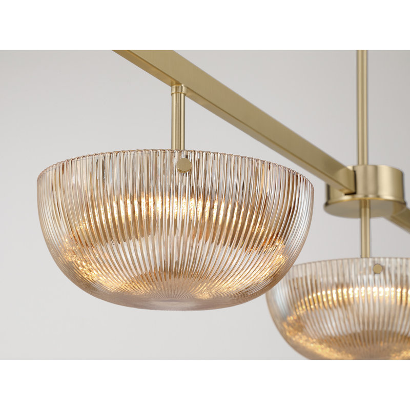 Hubbard 3 - Light Chandelier, Noble Brass