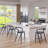 Konika Upholstered Counter Stool with Aluminium Frame