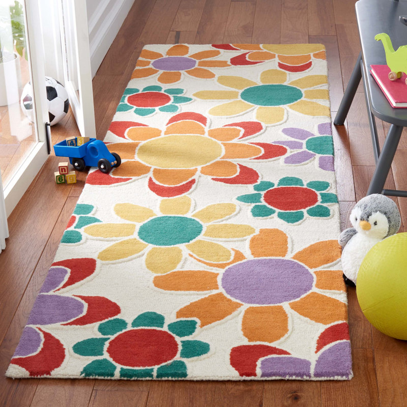 Asfrith Hand Tufted Wool And Cotton With Latex Rug, Runner 2'6" x 8'