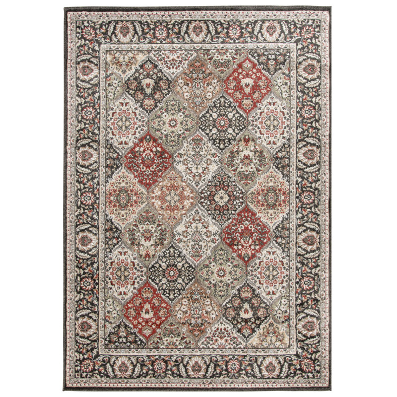 Lochlan Traditional Woven Indoor Area Rug and Runners!, Multi-Colored Black, 26"x8'