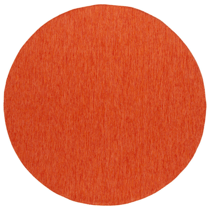 Ferriera Machine Woven Stain Resistant Area Rug, Round 6'7"