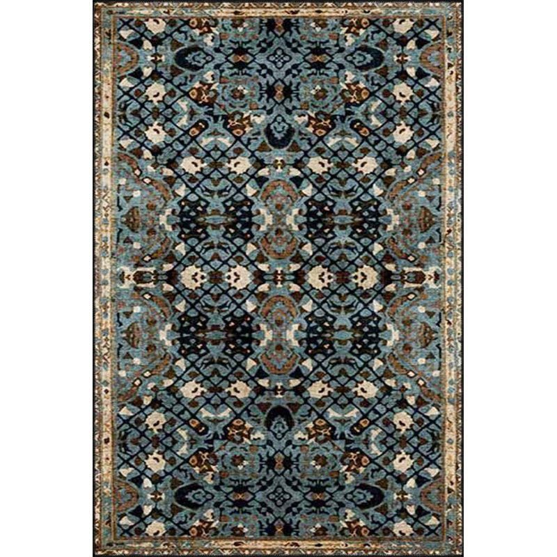 Tapis décoratif moderne à motif de nœuds lavables, Sous-tapis carré 4 pi 11 po inclus