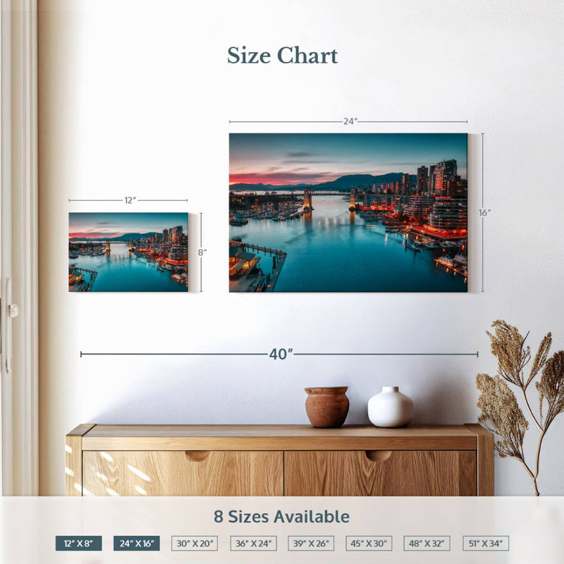Tergel Vancouver Waterfront Skyline, H 16 po x l 24 po