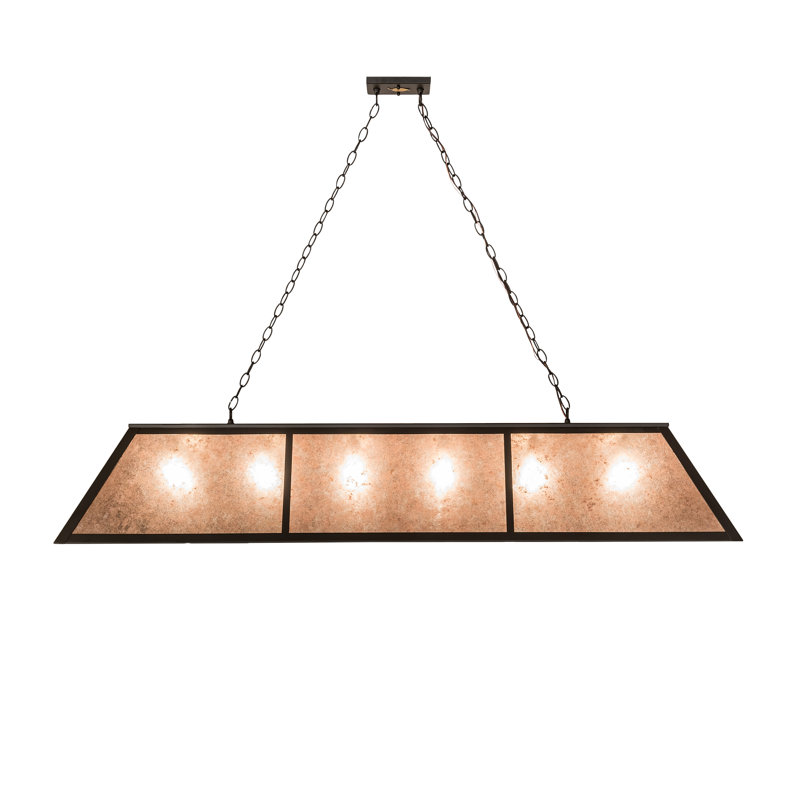 Rustic Lodge 6 - Light Pendant, 47" H x 70" W x 17" D, Oil Rubbed Bronze
