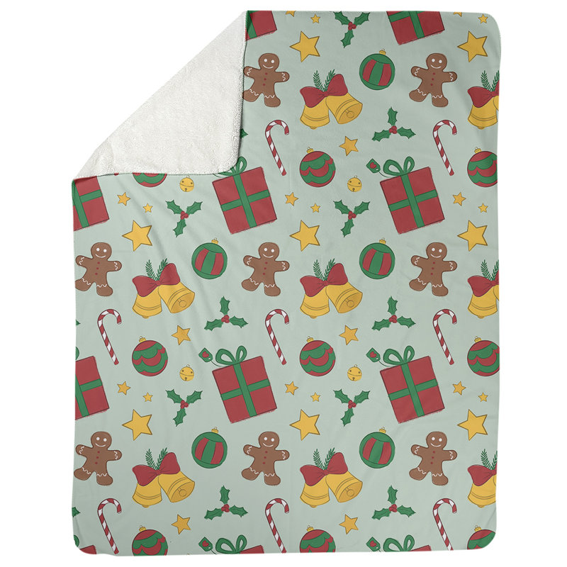 Sewn Throw Blanket, 50" W x 60" L, Green