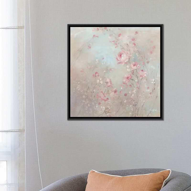 «Embrace» par Debi Coules, reproduction d'art sur toile tendue, H 18 po x l 18 po x P 1,5 po, Toile avec cadre noir