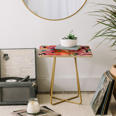 Solid Wood Top End Table