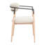 Chaise de salle à manger Equinox gris huître et naturel