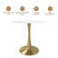 Table de salle à manger ronde Leisuremod Bristol-1033309018