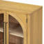 Buffet 4 portes avec rangement et portes vitrées, armoire arquée avec tablettes réglables pour la cuisine, la salle à manger et le salon-1243218247-1243218248