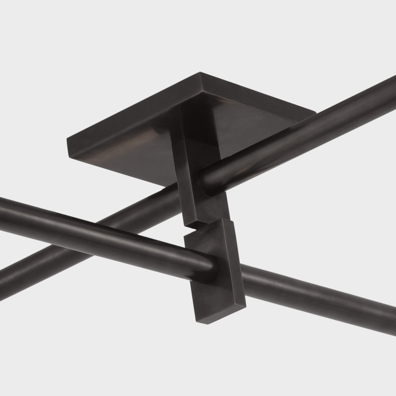 Axis 4 - Light LED Semi Flush Mount, Bronze