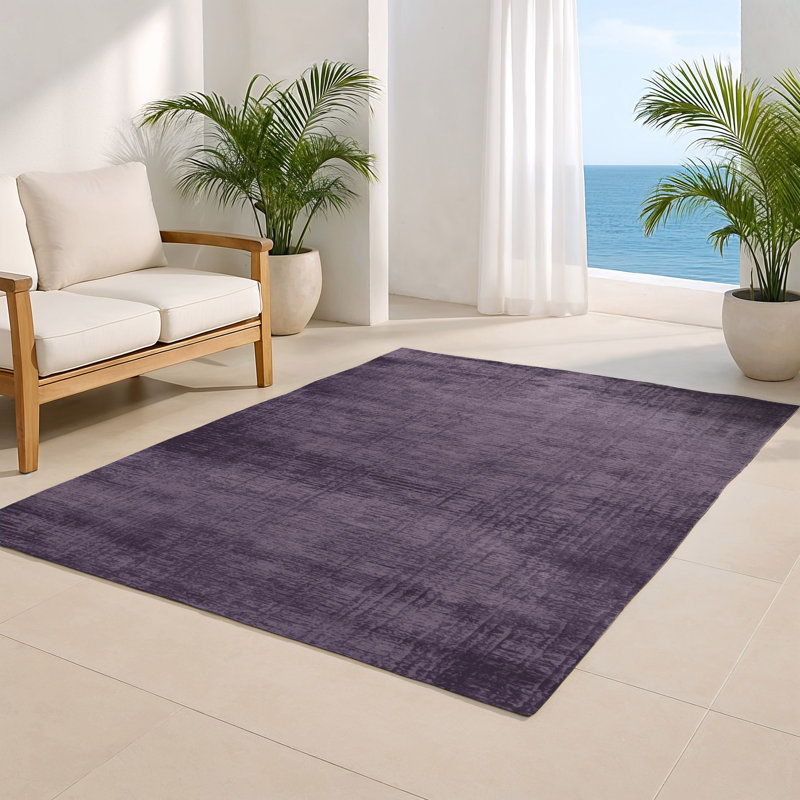 Tapis abstrait mauve intérieur et extérieur, Rectangle 4pi x 6 pi
