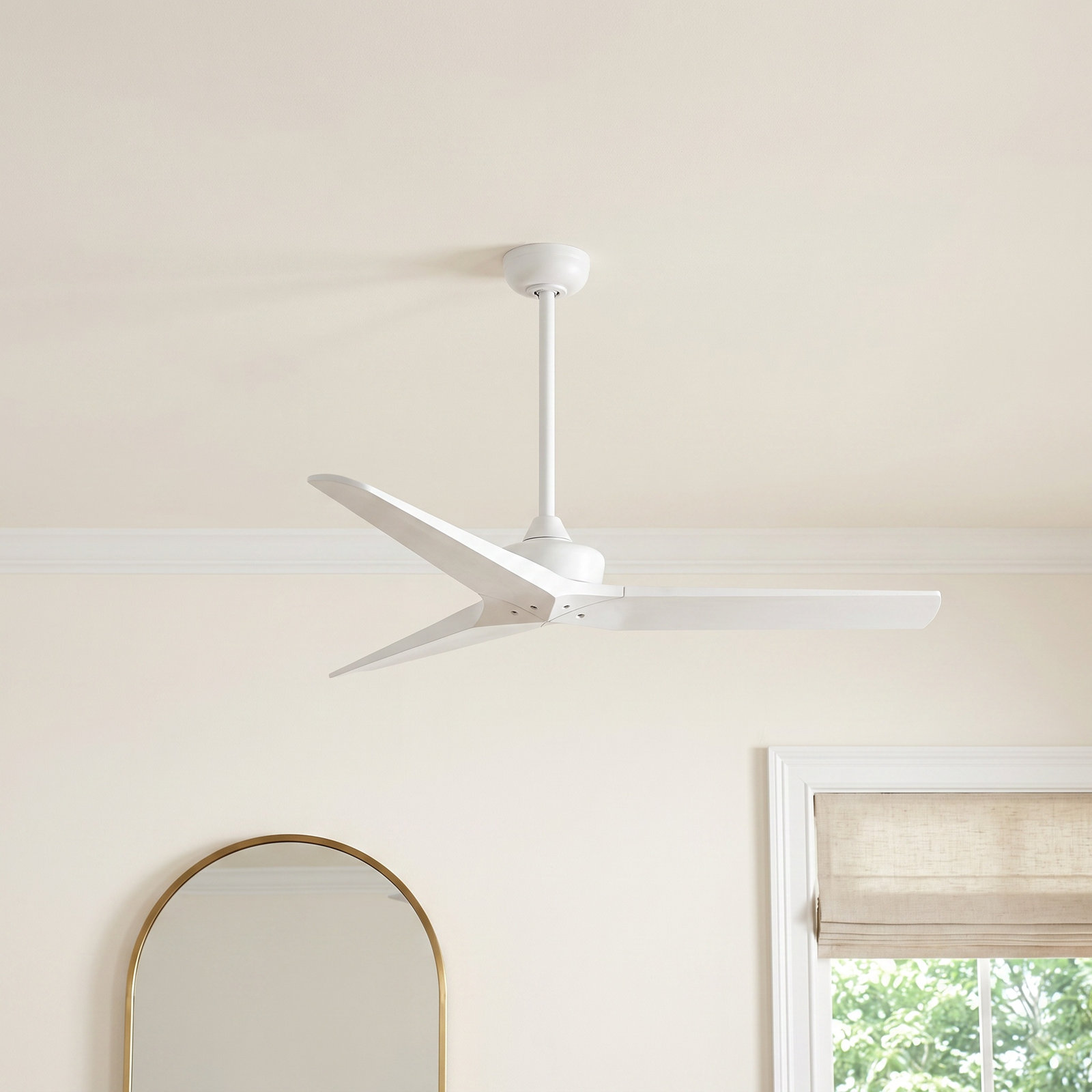 Chisel 52" Smart Ceiling Fan, White