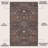 Primrose Art Nouveau Floral Border Machine-Washable Rug-123060135-123060133