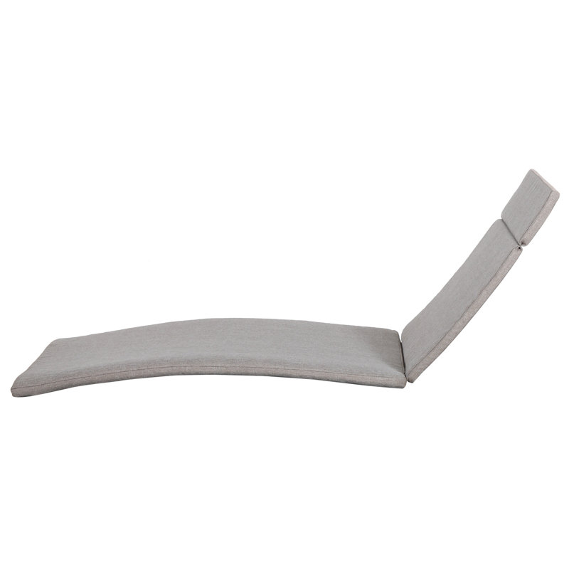 Ensemble de chaises longues inclinables 79,25 po avec coussins et table Brezza, Anthracite, Gris