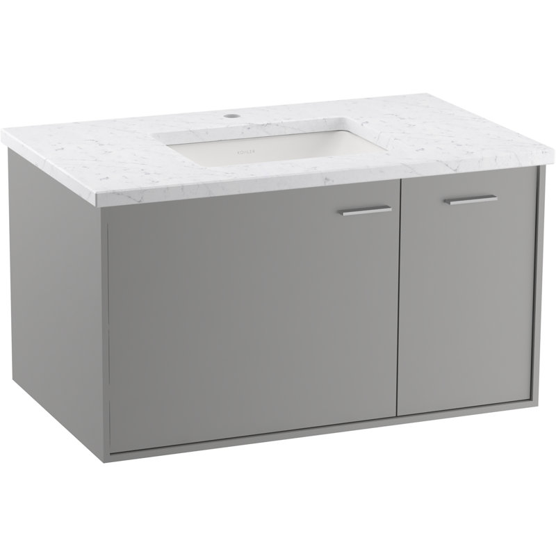 Jute® 36" Bathroom Vanity Base Only, Mohair Gray