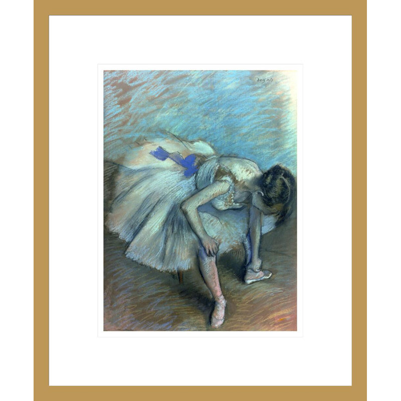 «Sired Dancer» par Edgar Degas, impression giclée sur cadre, H 16,55 po x l 13,75 po