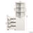 70.3" Tall 4 Tier Pull-Out 2 Glass Doors Multi-Functional Shelf Modern Wooden Display Cabinet For Living Room And Salon Organization H Storage Dining-1739570441