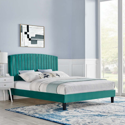 Modway Alessi Performance Velvet Platform Bed