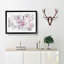 A Pretty Pink Cherry Blossom Tree in Abstract - Picture Frame Painting Print on MDF-55629000-55629006
