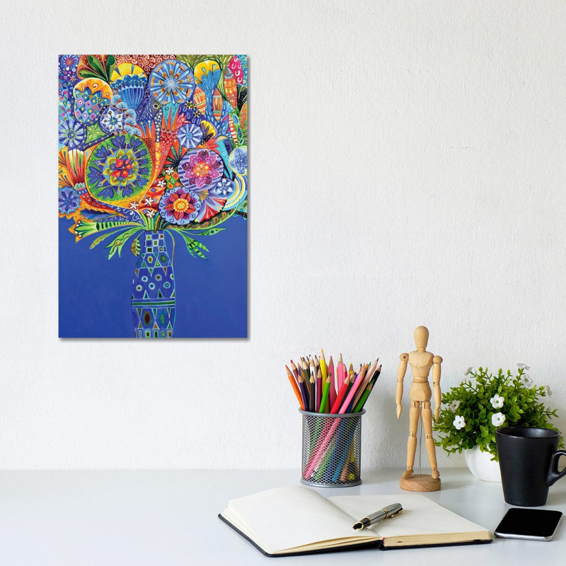 The Geometric Vase II 1 Piece Wrapped Canvas Wall Art, 30.48cm H x 20.32cm W x 1.905cm D