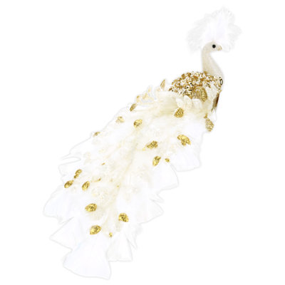 Elegant Peacock, 14 X 4 Inches