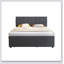 Lit plateforme tapissier avec lit gigogne