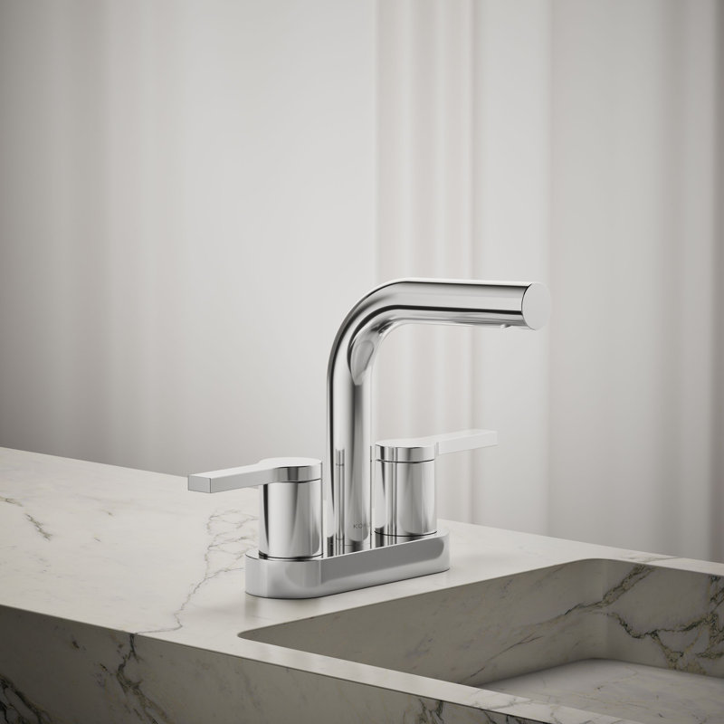 Robinet de lavabo de salle de bain central Elate 0,5 gallons par minute, Chrome poli