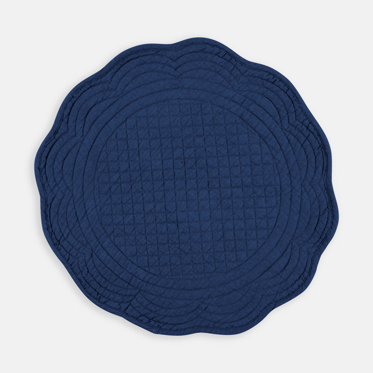 Petrol Blue Cotton Placemats 12 Units