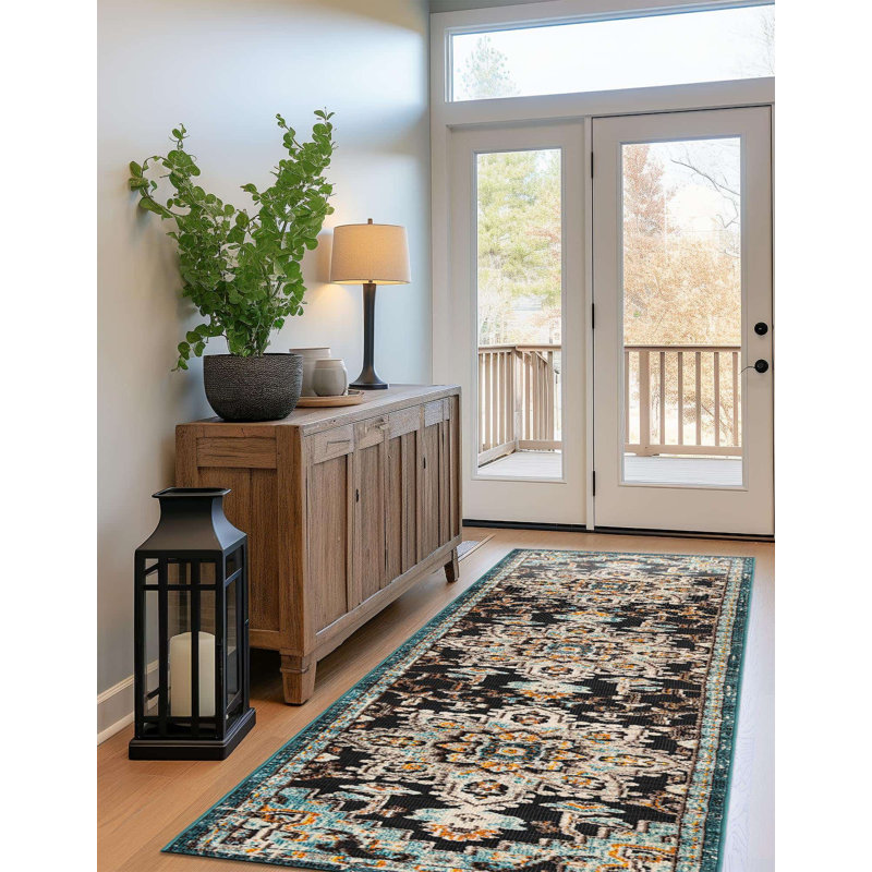 Wrought Studio Sidi Marelda Indoor/Outdoor Area Rug, Tapis de couloir 2 pi 7 po x 12 pi