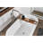 59" Free Standing Acrylic Soaking Tub with Center Drain