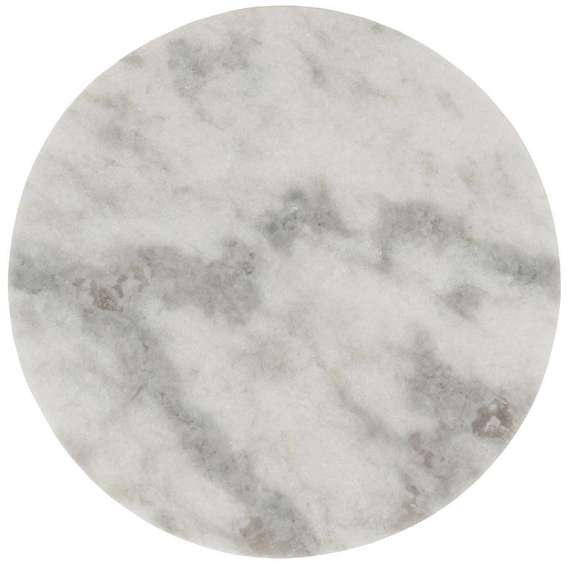 Hatteras Marble End Table, Dark Gray