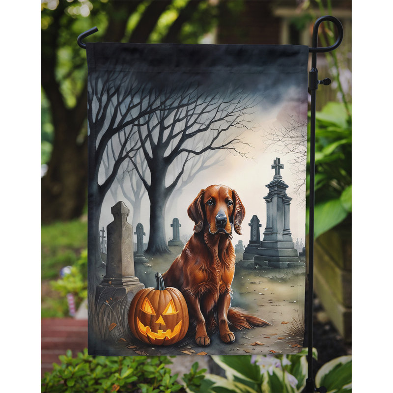 Drapeau irlandais de jardin d'Halloween effrayant