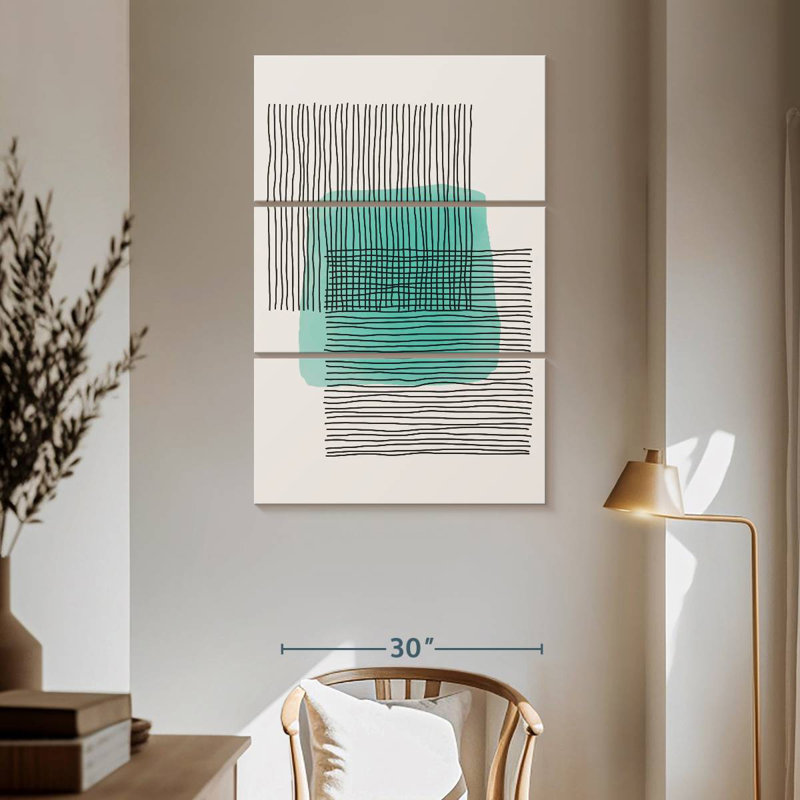 Avery Lines On Square, H 65 po x l 42 po