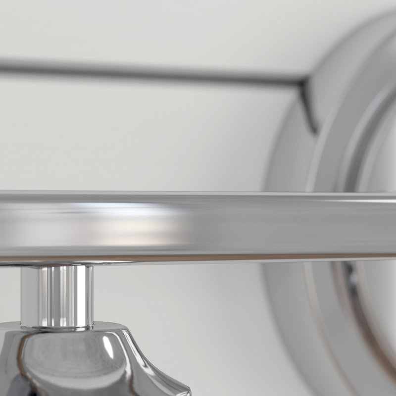 Éclairage pour salle de bain 2 lumières Eliana, Chrome