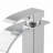 Modern Single Handle Bathroom Faucet, Chrome - Rust-Resistant Stainless Steel, Single Hole-122684426