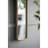Miroir pleine longueur de 47 po x 8 po avec cadre en métal doré antique Vanhook 