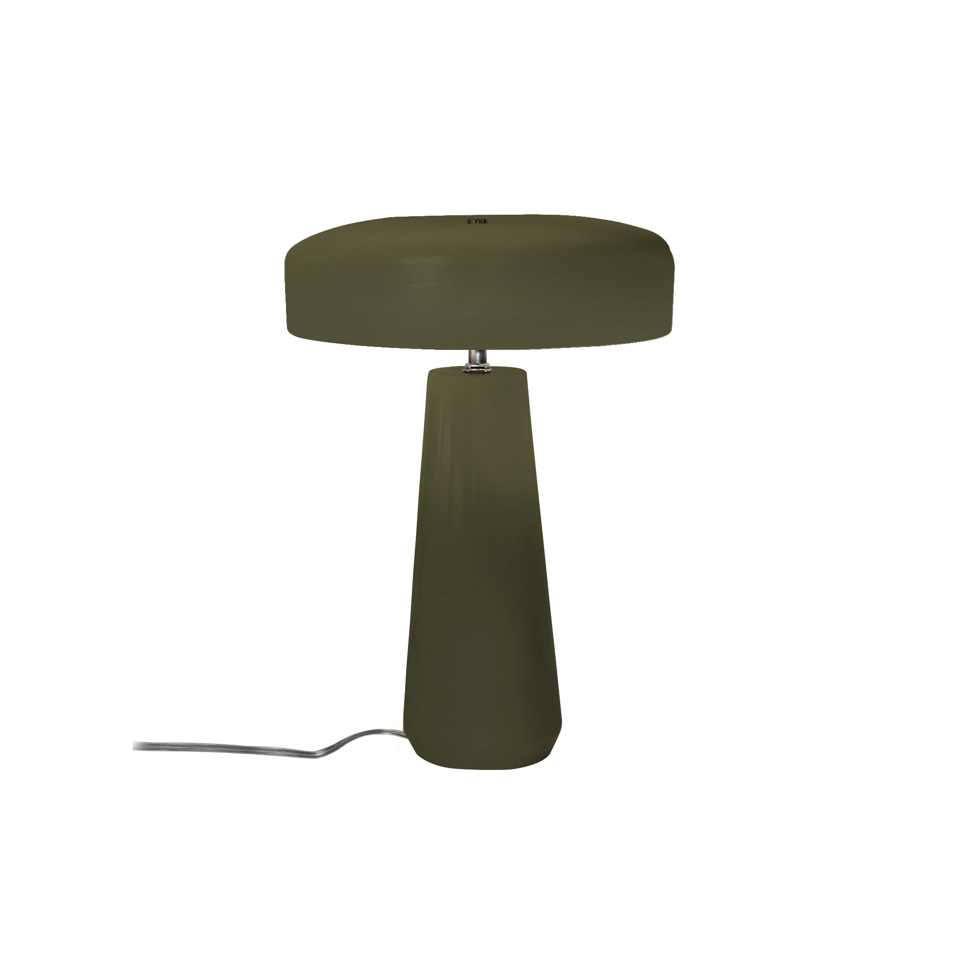 Percy Ceramic Table Lamp, Matte Green