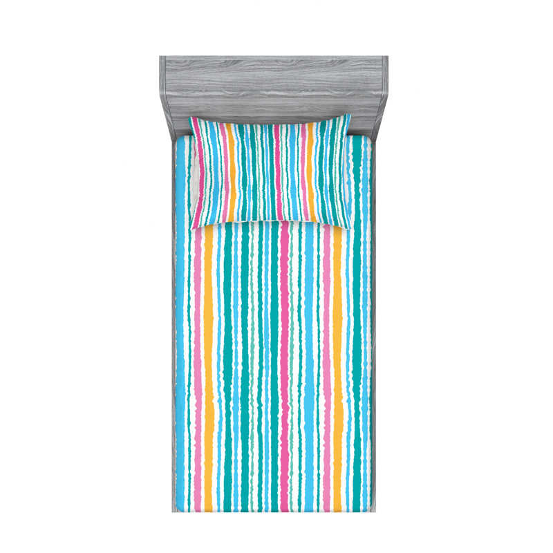 Microfiber Sheet Set, Twin Sheet Set with Fitted Sheet