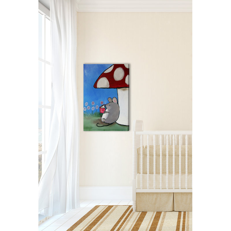 «Book Mouse», reproduction sur toile tendue, H 45 po x l 30 po