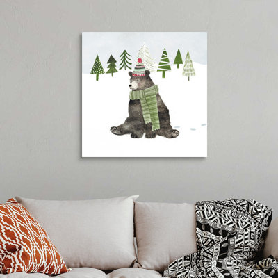 «Woodland Christmas IV» par Victoria Borges - reproduction d'art sur toile