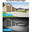 8Ch 2Mp Dvr Security Camera System, 8 Wired Outdoor Dome Cameras, 80ft Night Vision, Human Detection