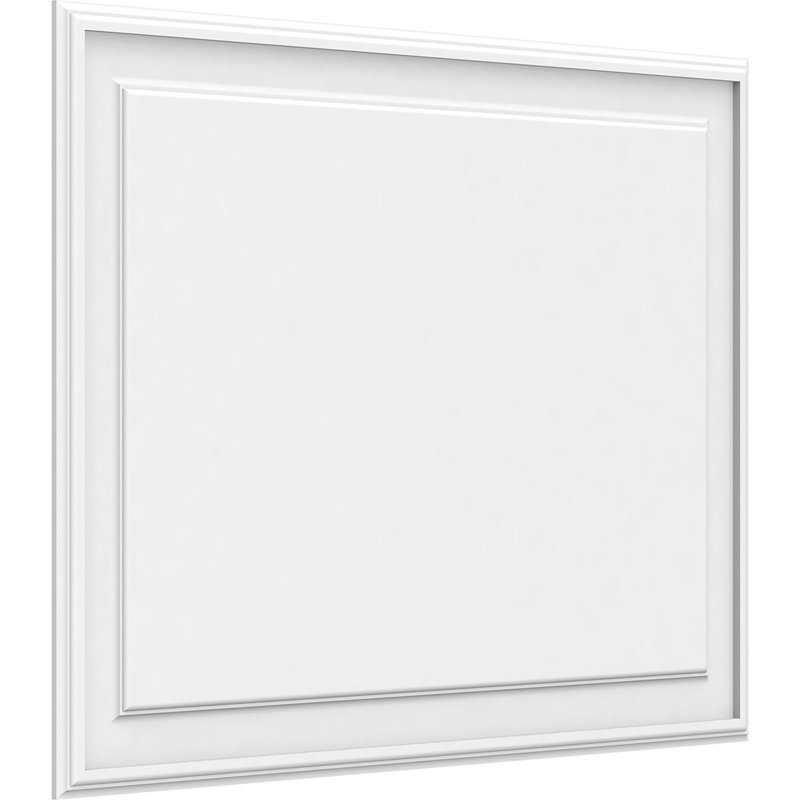 Panneau mural surélevé en PVC blanc Legacy, H 28 po x l 38 po x P 0,63 po