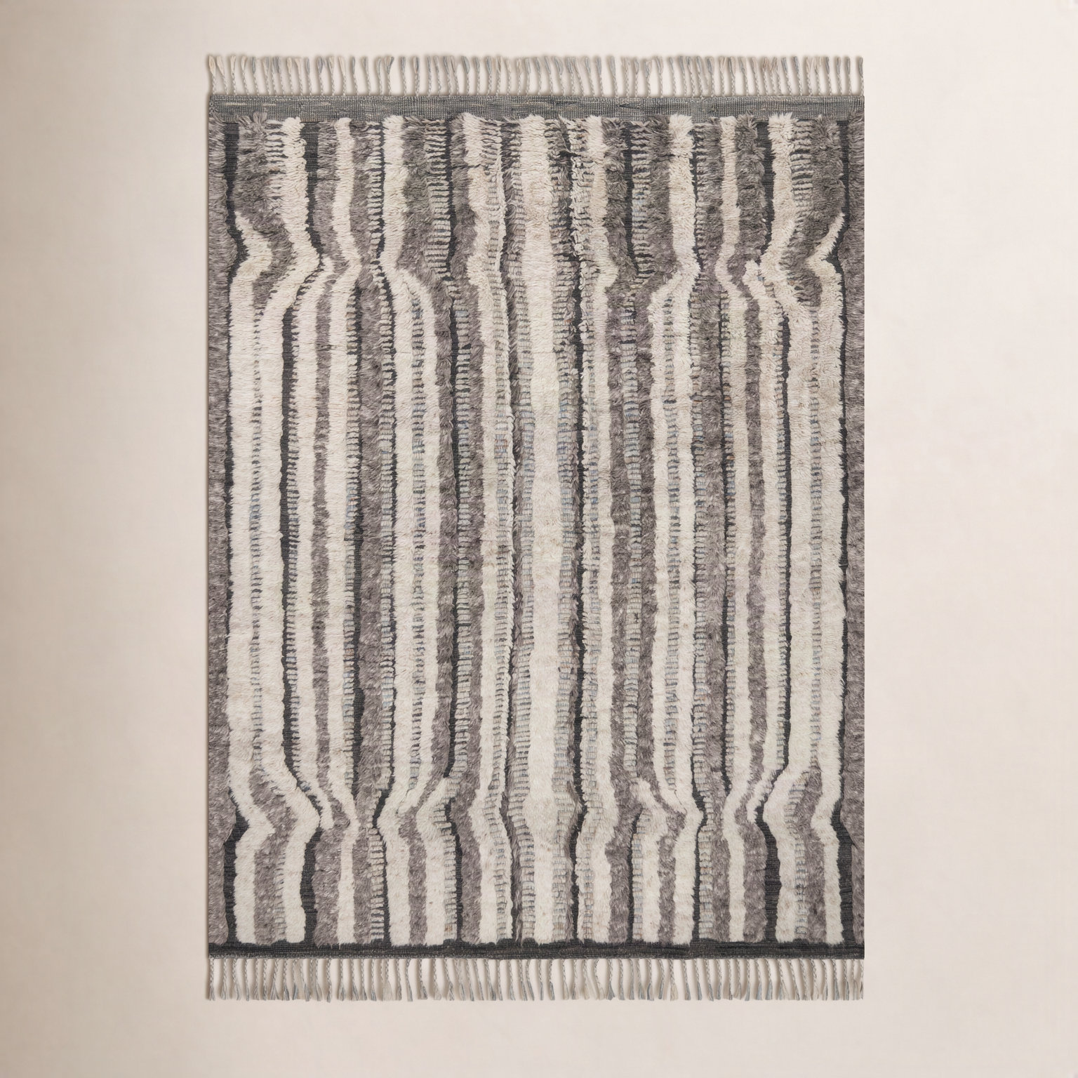 Benjamin Stone Charcoal Hand-Knotted Rug, Rectangle 9'6" x 13'6"